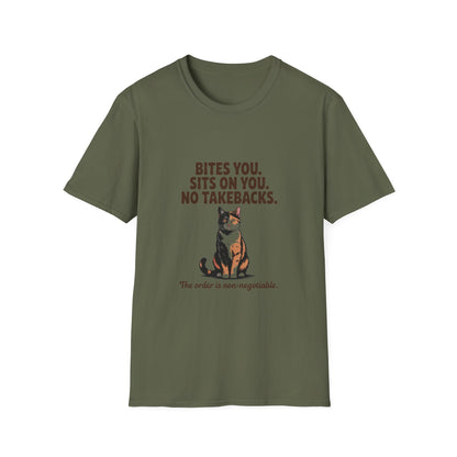 Tortoiseshell — Bites you. Sits on you. No takebacks