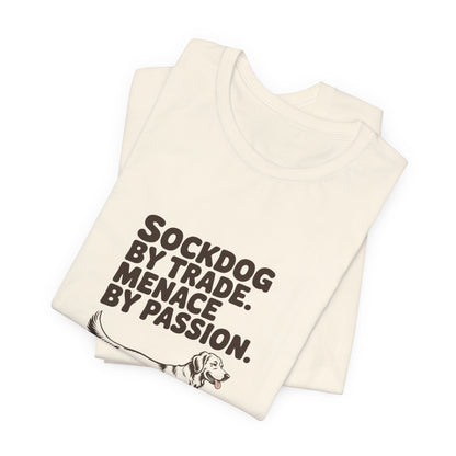 Golden Retriever — Sockdog by trade. Menace by passion