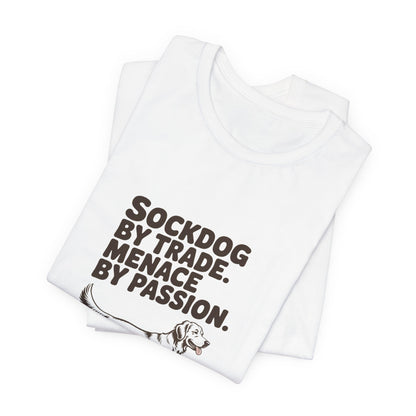 Golden Retriever — Sockdog by trade. Menace by passion