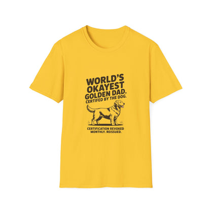 Golden Retriever — World's okayest Golden Dad. Certified by the dog