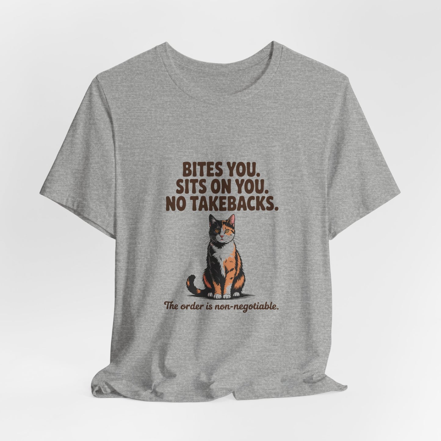 Tortoiseshell — Bites you. Sits on you. No takebacks