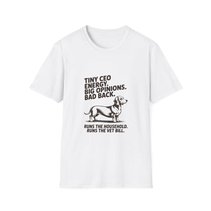 Dachshund — Tiny CEO energy. Big opinions. Bad back