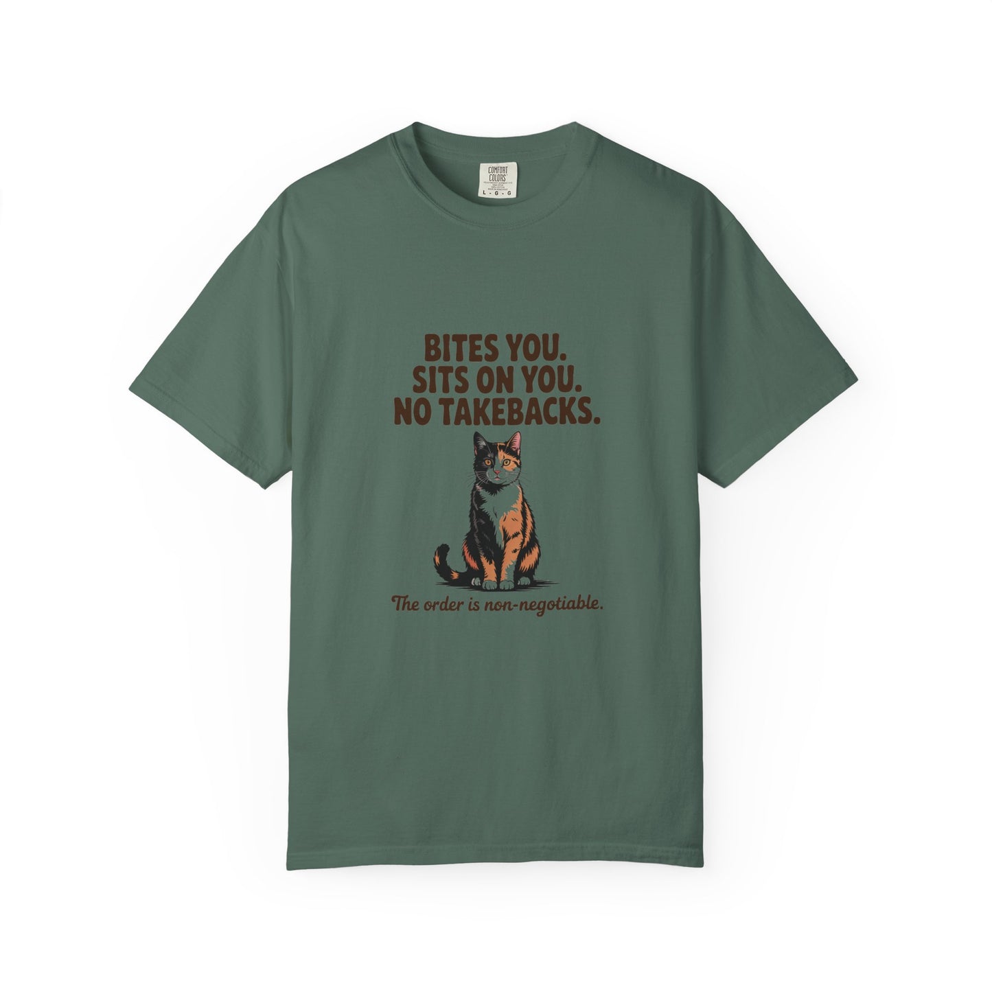 Tortoiseshell — Bites you. Sits on you. No takebacks
