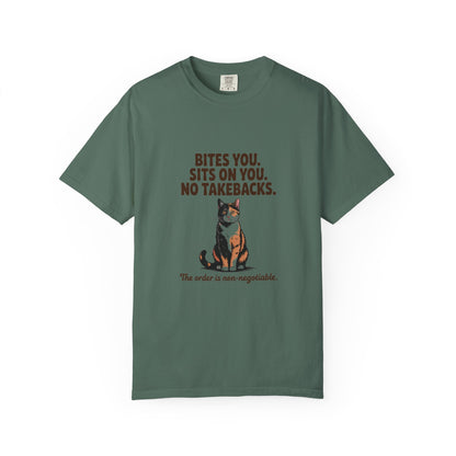 Tortoiseshell — Bites you. Sits on you. No takebacks