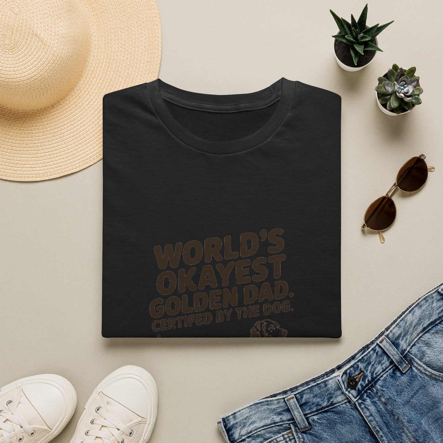 Golden Retriever — World's okayest Golden Dad. Certified by the dog