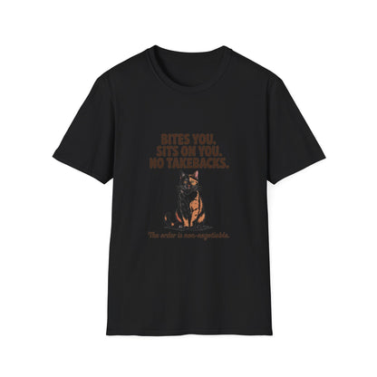 Tortoiseshell — Bites you. Sits on you. No takebacks