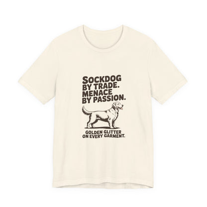 Golden Retriever — Sockdog by trade. Menace by passion