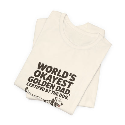 Golden Retriever — World's okayest Golden Dad. Certified by the dog