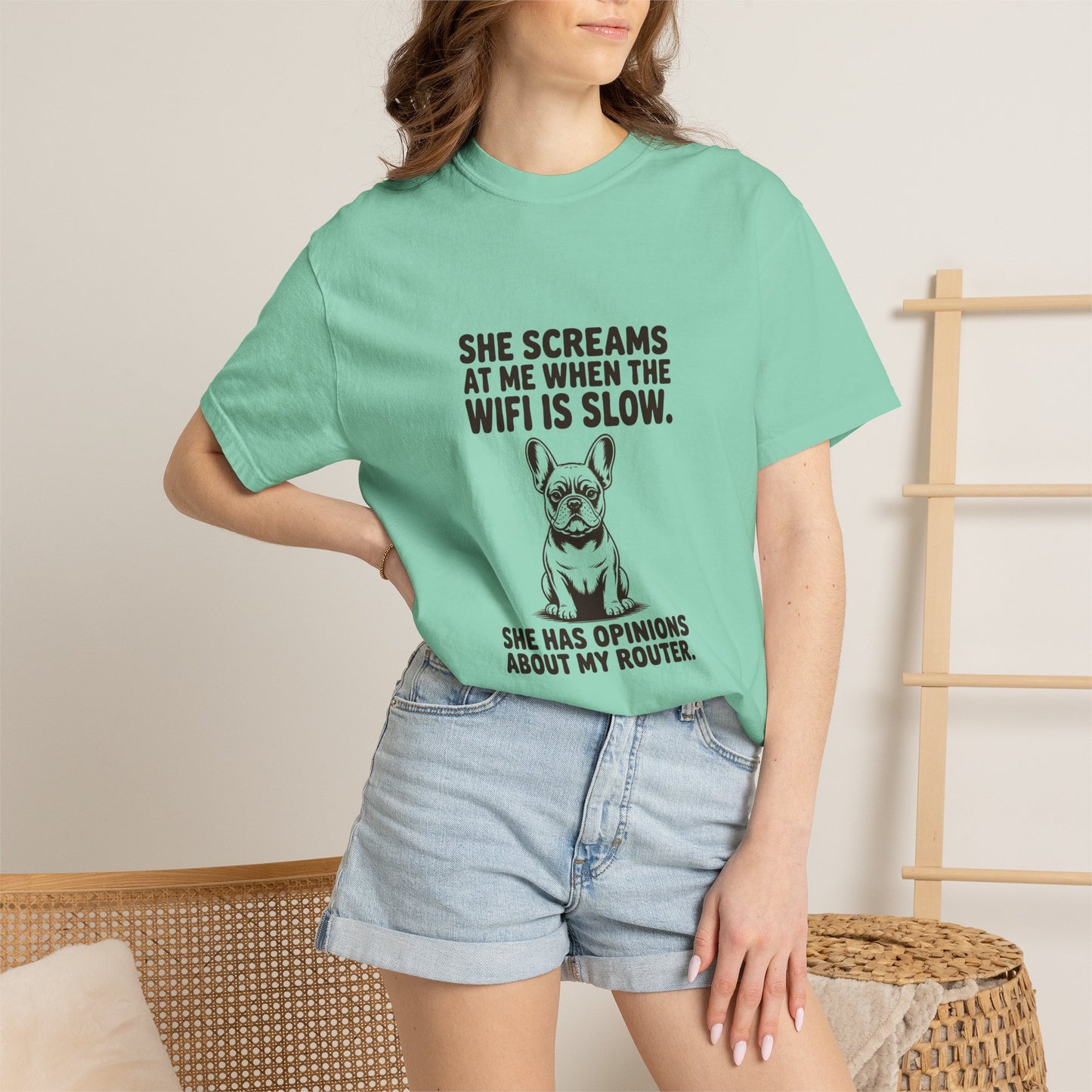 French Bulldog — She screams at me when the WiFi is slow