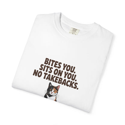 Tortoiseshell — Bites you. Sits on you. No takebacks