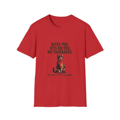 Tortoiseshell — Bites you. Sits on you. No takebacks