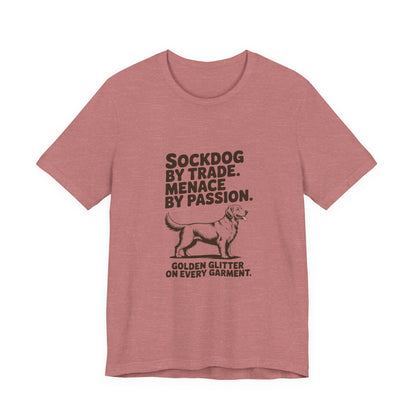 Golden Retriever — Sockdog by trade. Menace by passion
