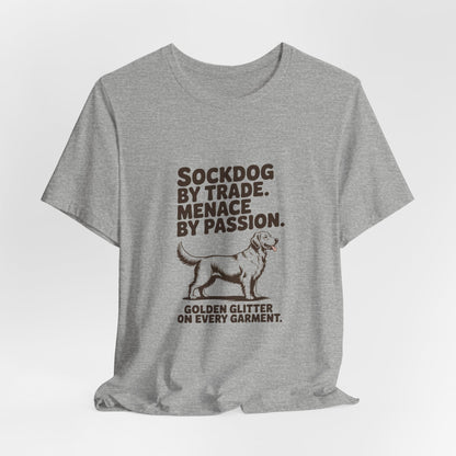 Golden Retriever — Sockdog by trade. Menace by passion