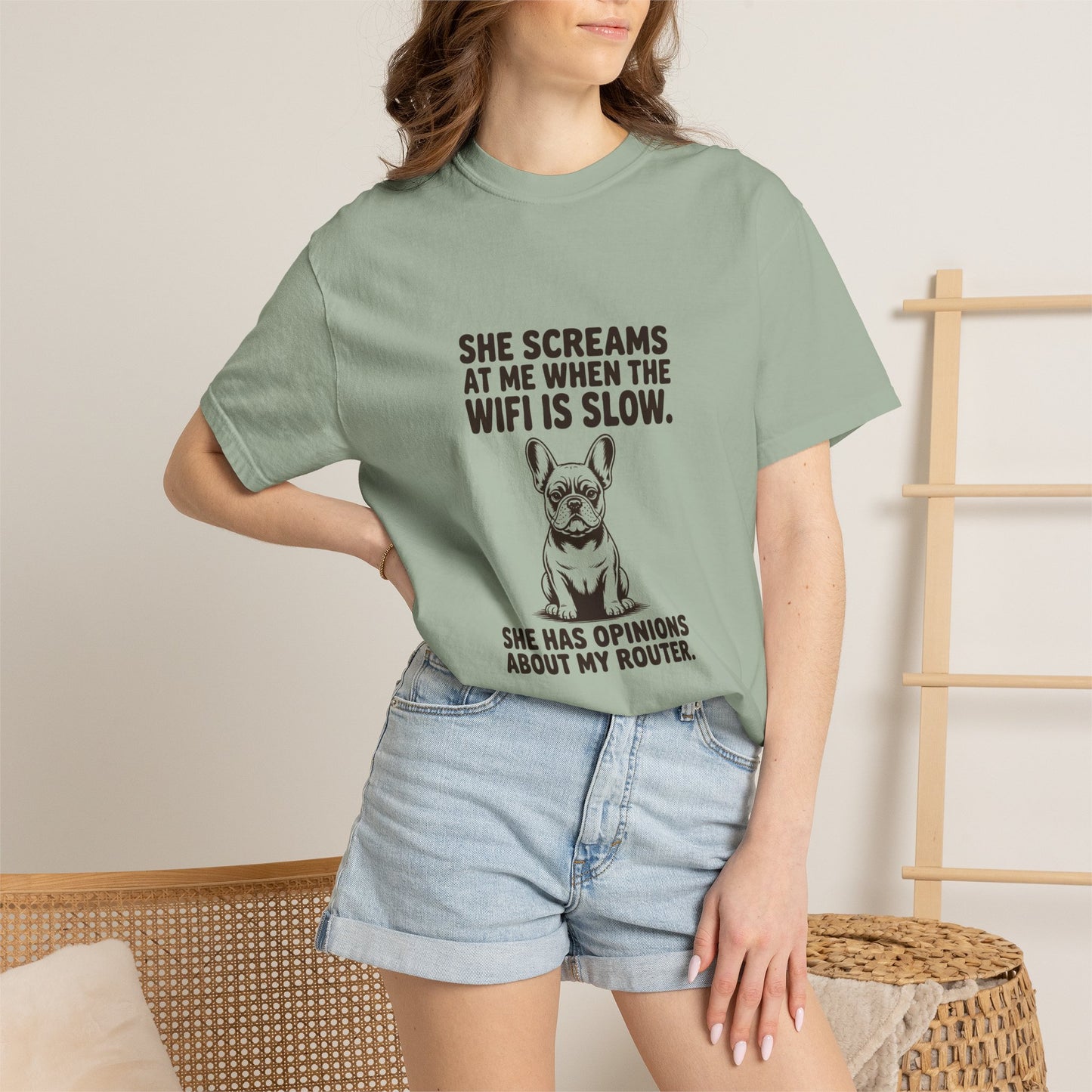 French Bulldog — She screams at me when the WiFi is slow