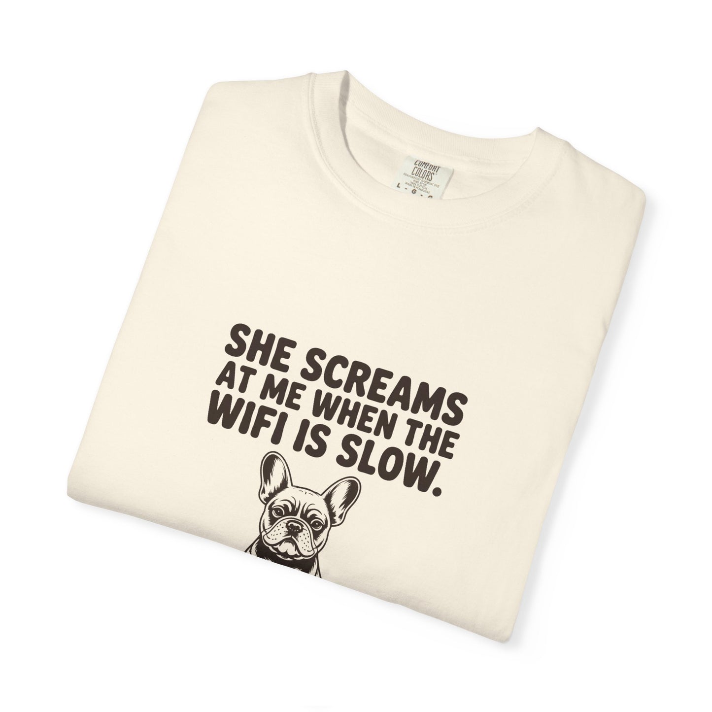 French Bulldog — She screams at me when the WiFi is slow