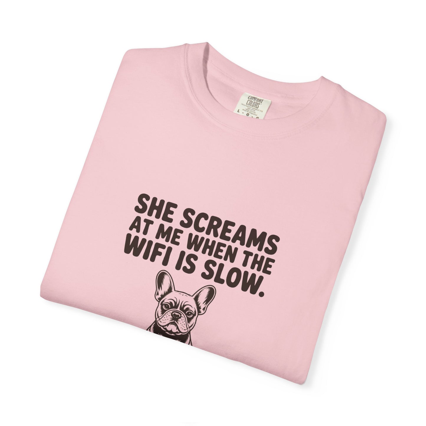 French Bulldog — She screams at me when the WiFi is slow