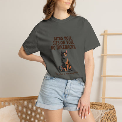 Tortoiseshell — Bites you. Sits on you. No takebacks
