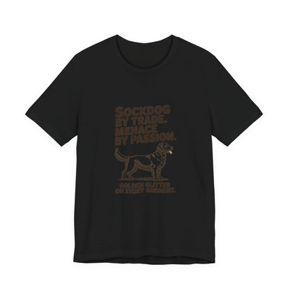 Golden Retriever — Sockdog by trade. Menace by passion