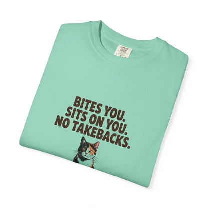 Tortoiseshell — Bites you. Sits on you. No takebacks