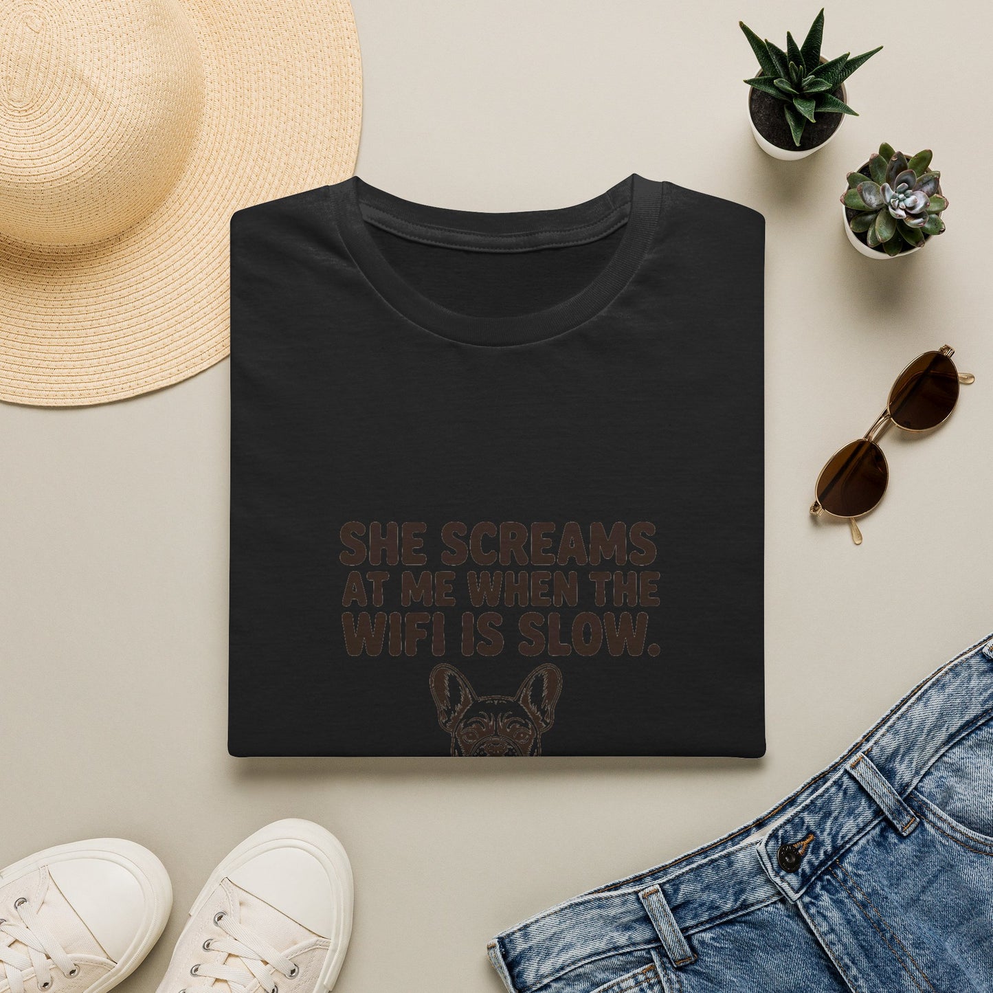 French Bulldog — She screams at me when the WiFi is slow