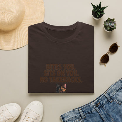 Tortoiseshell — Bites you. Sits on you. No takebacks