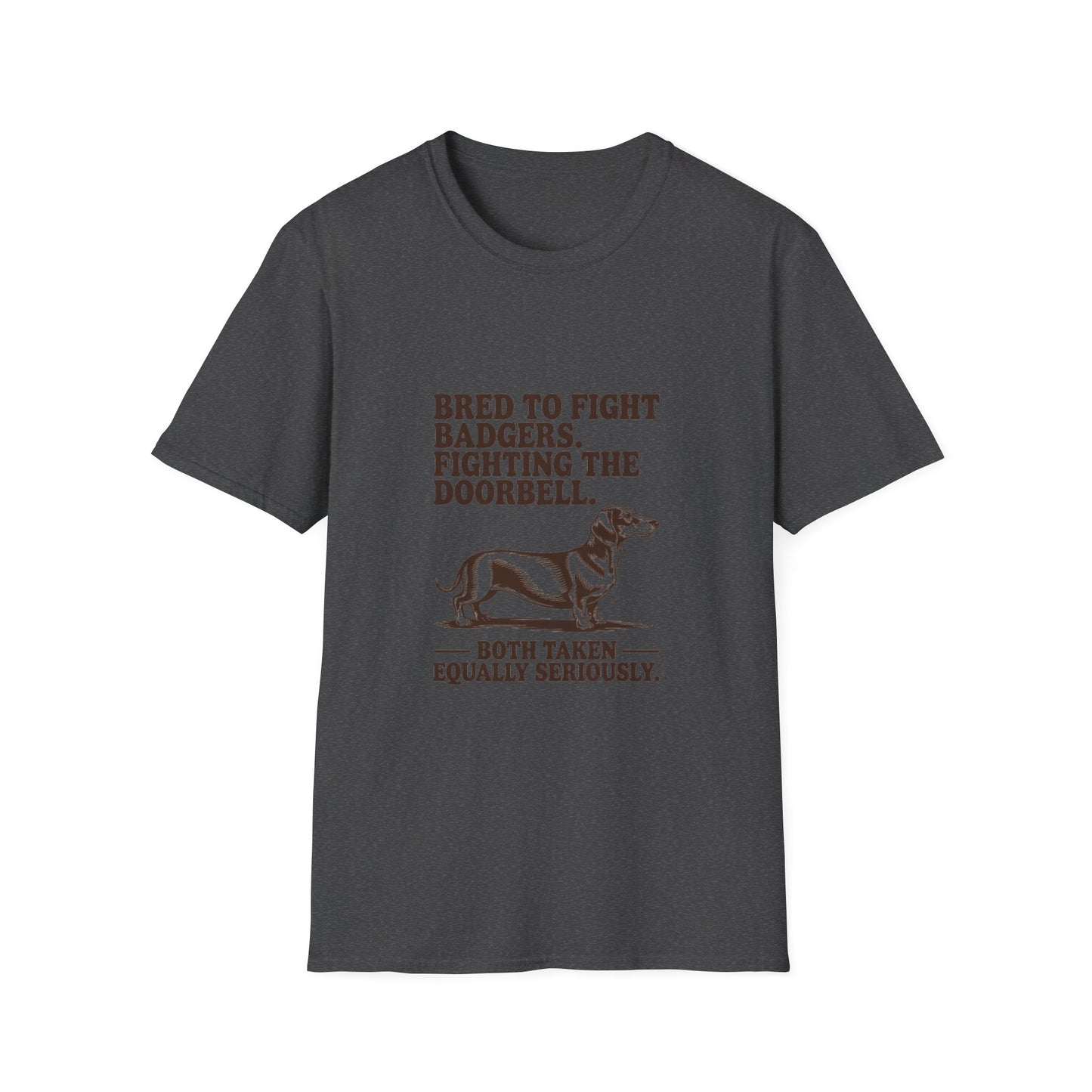 Dachshund — Bred to fight badgers. Fighting the doorbell