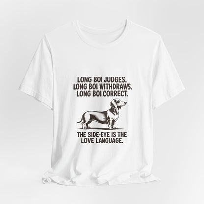 Dachshund — Long boi judges. Long boi withdraws. Long boi correct