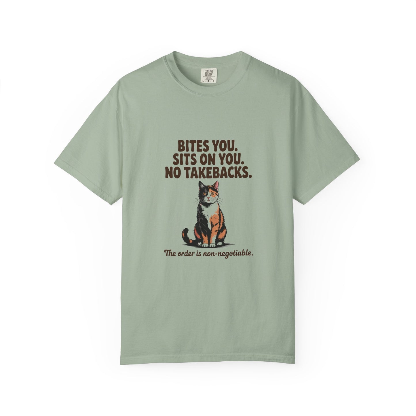 Tortoiseshell — Bites you. Sits on you. No takebacks