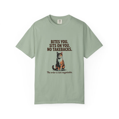 Tortoiseshell — Bites you. Sits on you. No takebacks