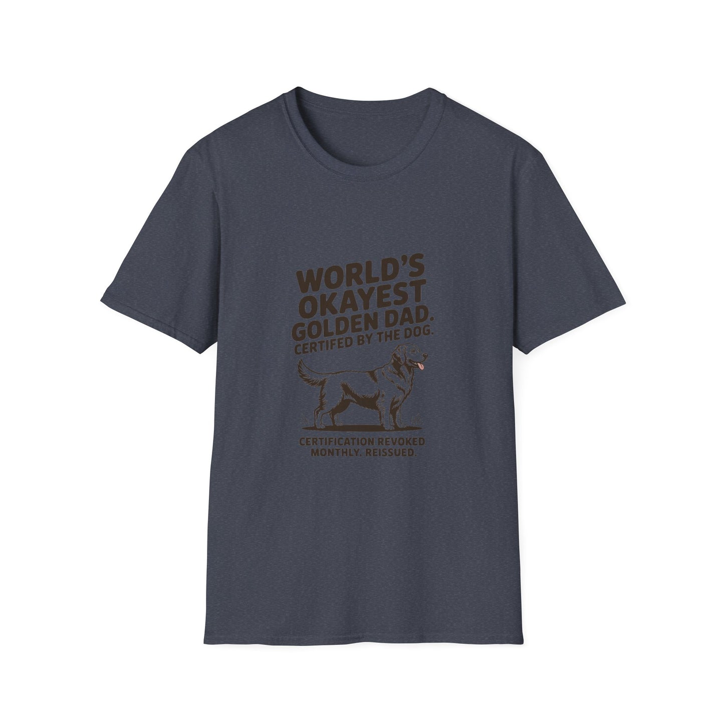 Golden Retriever — World's okayest Golden Dad. Certified by the dog
