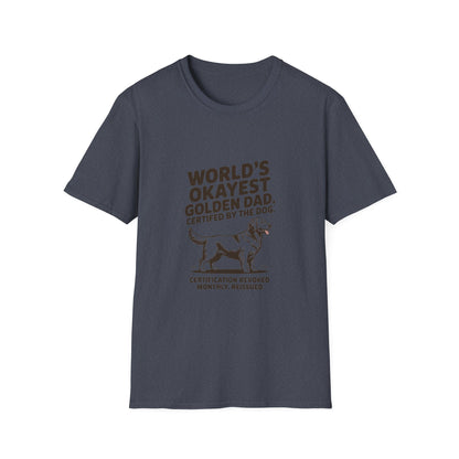 Golden Retriever — World's okayest Golden Dad. Certified by the dog