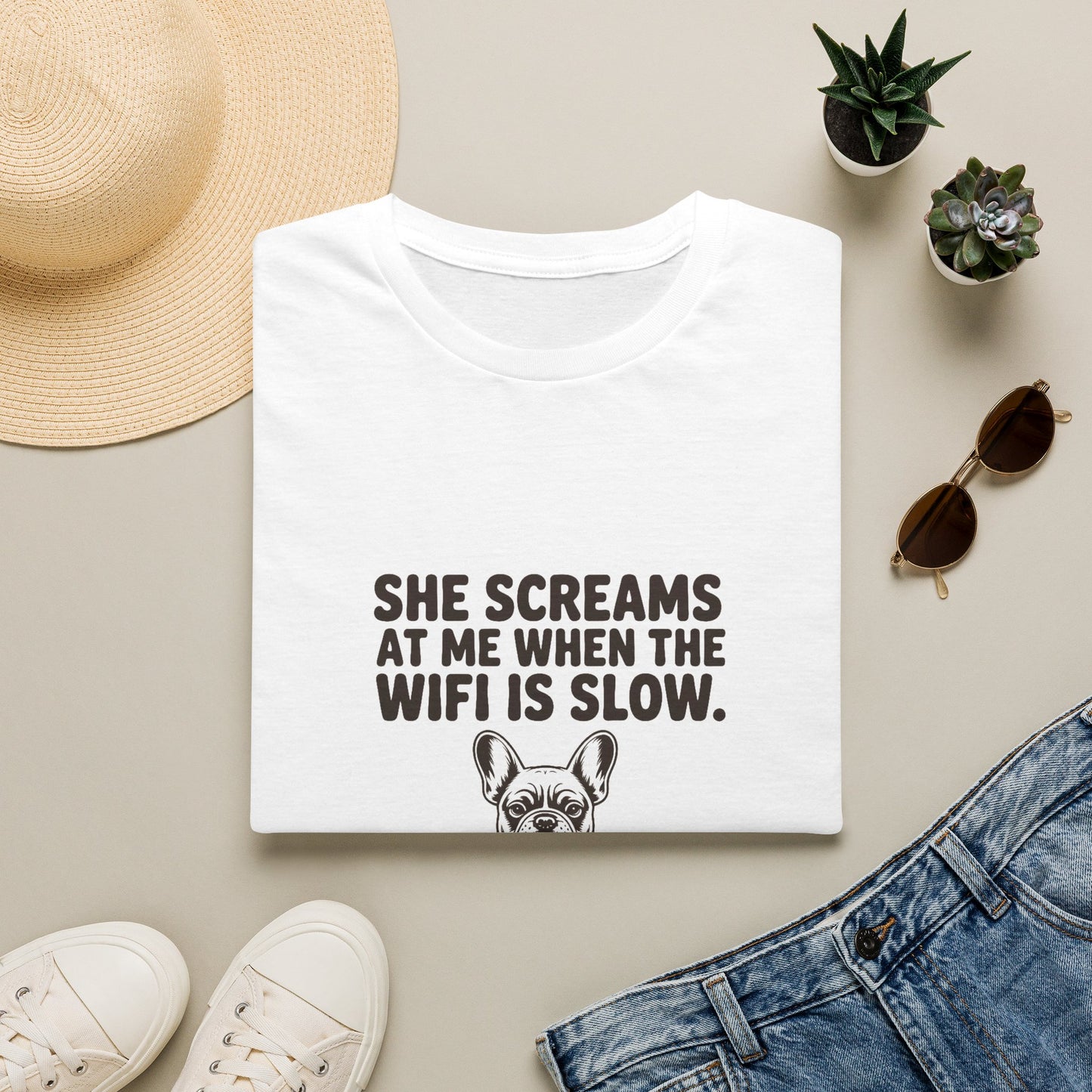 French Bulldog — She screams at me when the WiFi is slow