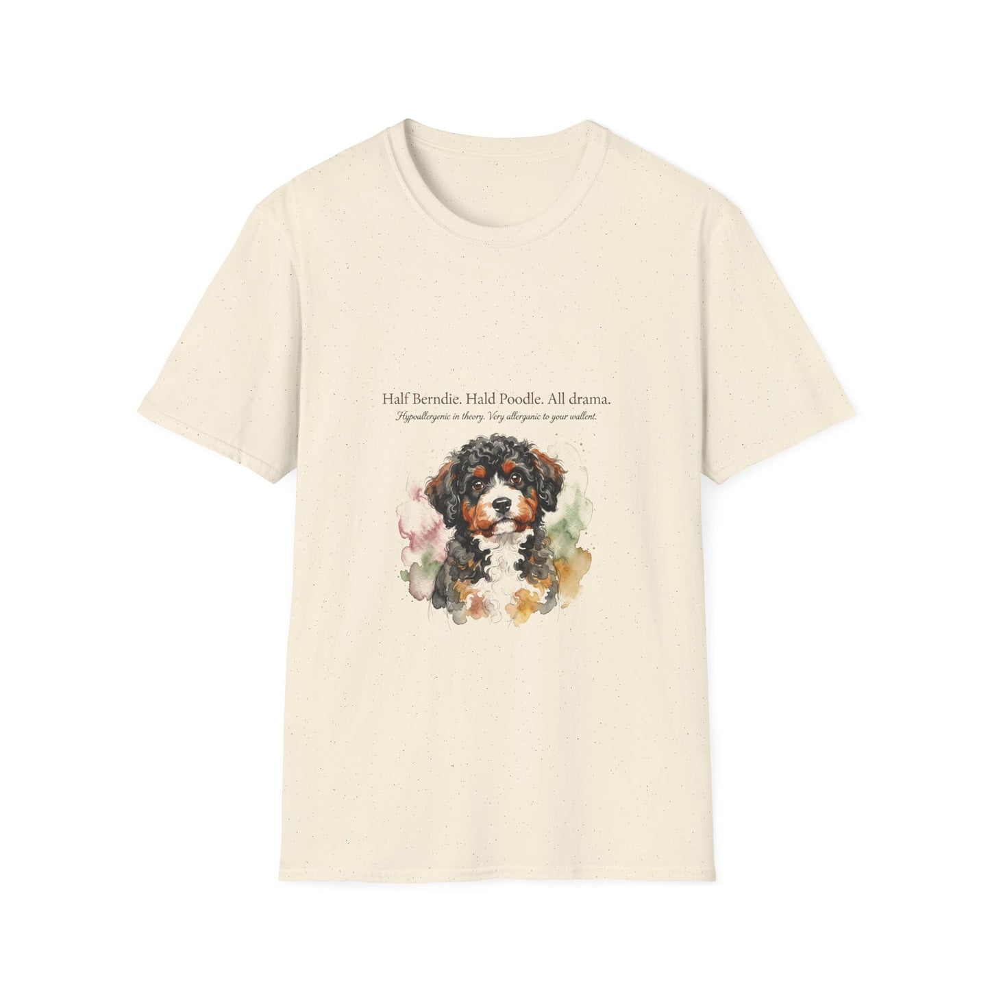 Bernedoodle — Half Bernie. Half Poodle. All Drama.