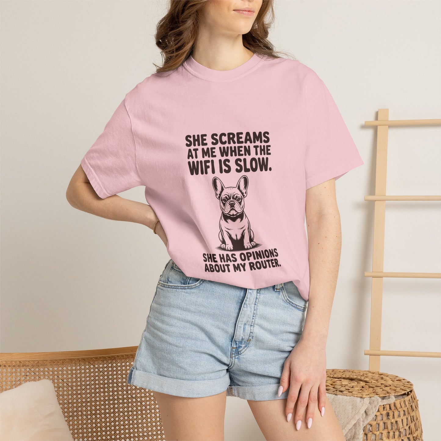 French Bulldog — She screams at me when the WiFi is slow