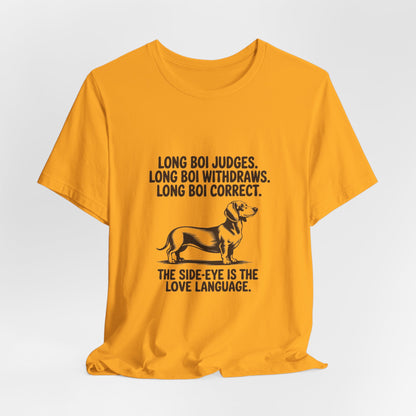 Dachshund — Long boi judges. Long boi withdraws. Long boi correct