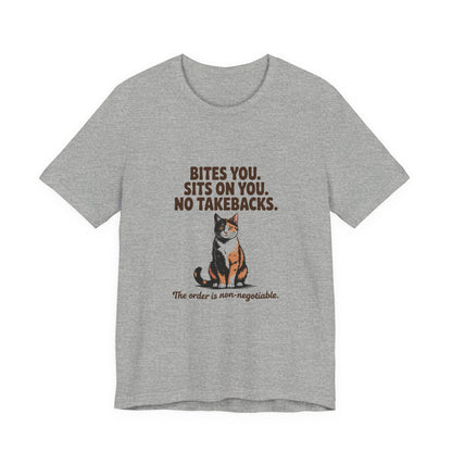 Tortoiseshell — Bites you. Sits on you. No takebacks