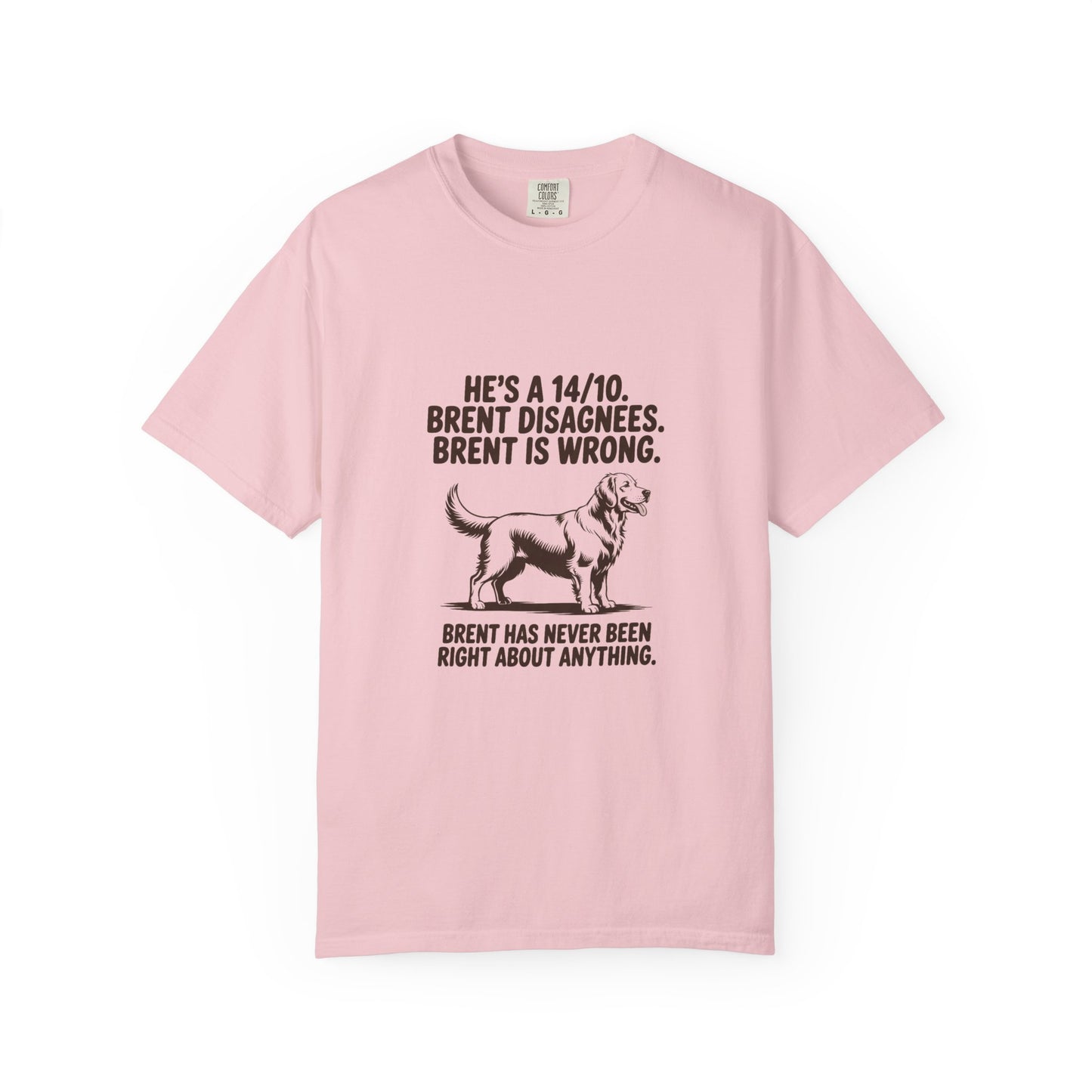 Golden Retriever — He's a 14/10. Brent disagrees. Brent is wrong