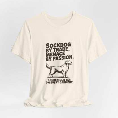 Golden Retriever — Sockdog by trade. Menace by passion