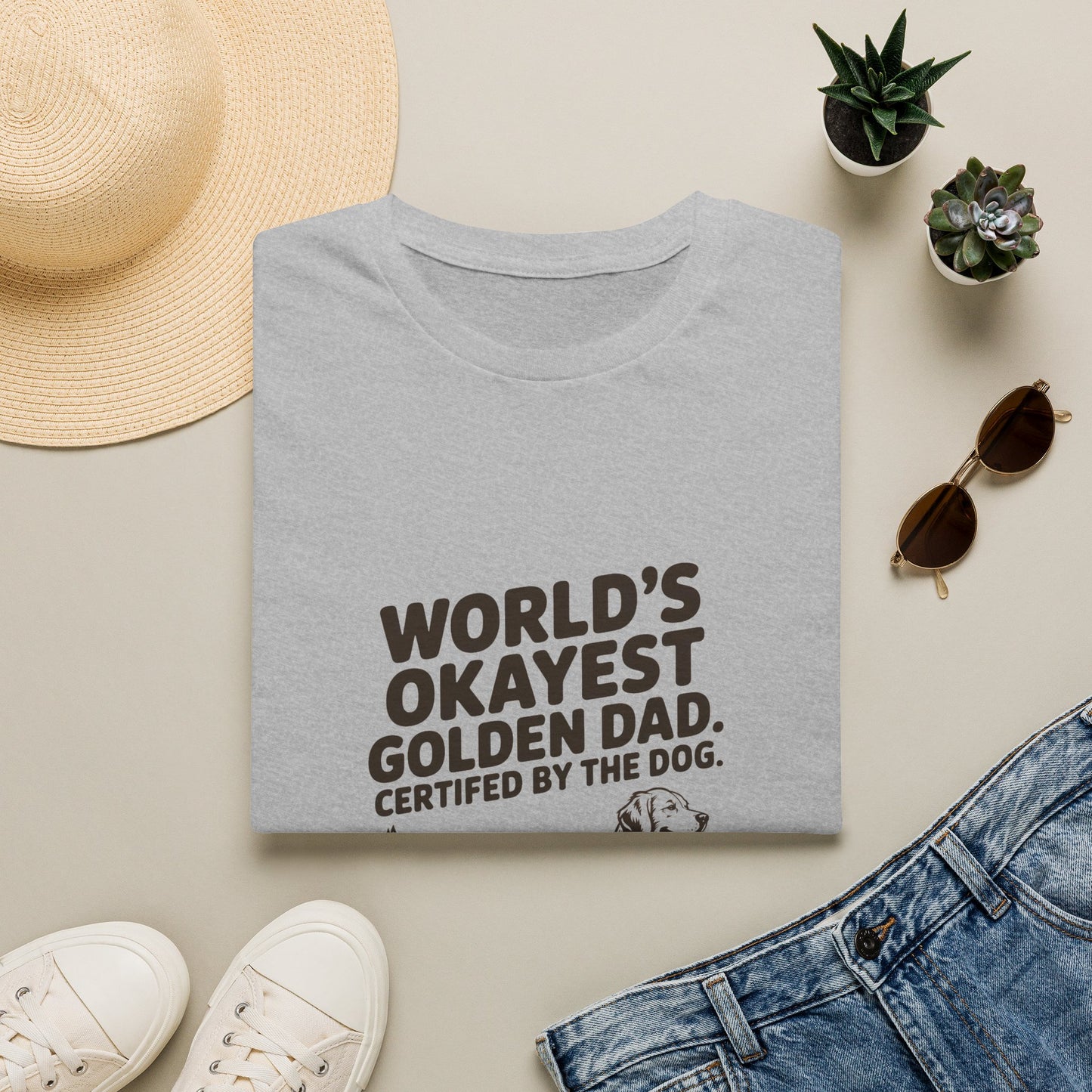 Golden Retriever — World's okayest Golden Dad. Certified by the dog