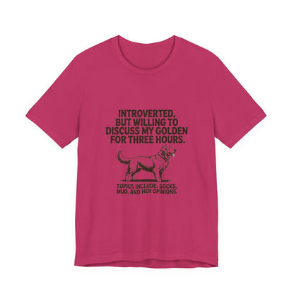 Golden Retriever — Introverted, but willing to discuss my Golden for three hours