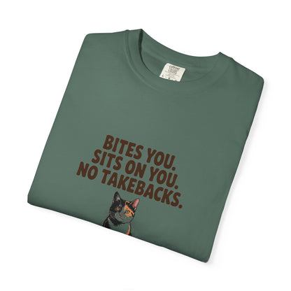 Tortoiseshell — Bites you. Sits on you. No takebacks