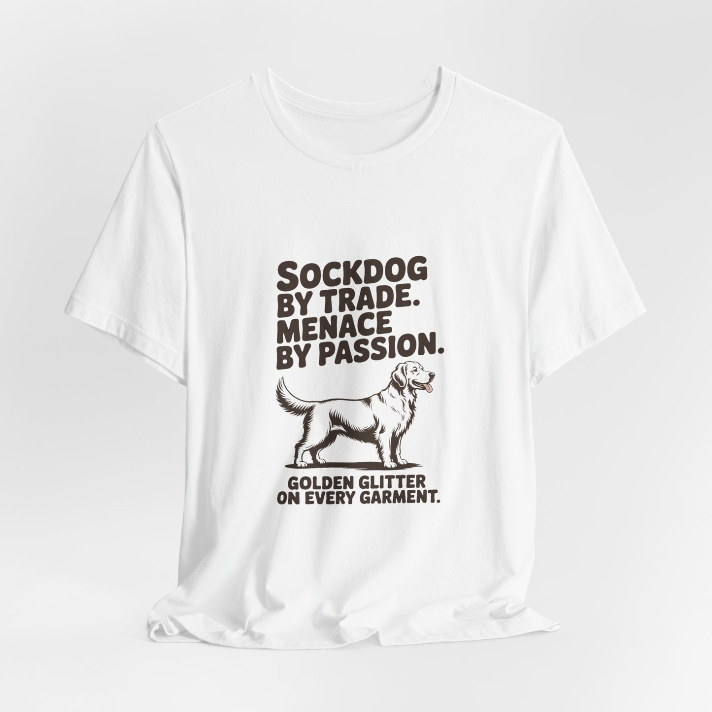 Golden Retriever — Sockdog by trade. Menace by passion