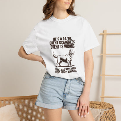 Golden Retriever — He's a 14/10. Brent disagrees. Brent is wrong