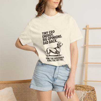 Dachshund — Tiny CEO energy. Big opinions. Bad back