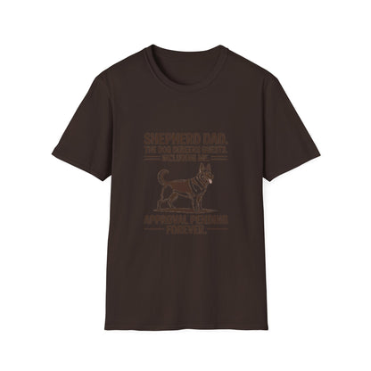 German Shepherd — Shepherd Dad. The dog screens guests. Including me
