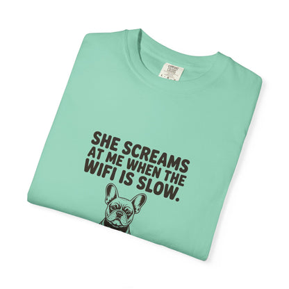 French Bulldog — She screams at me when the WiFi is slow