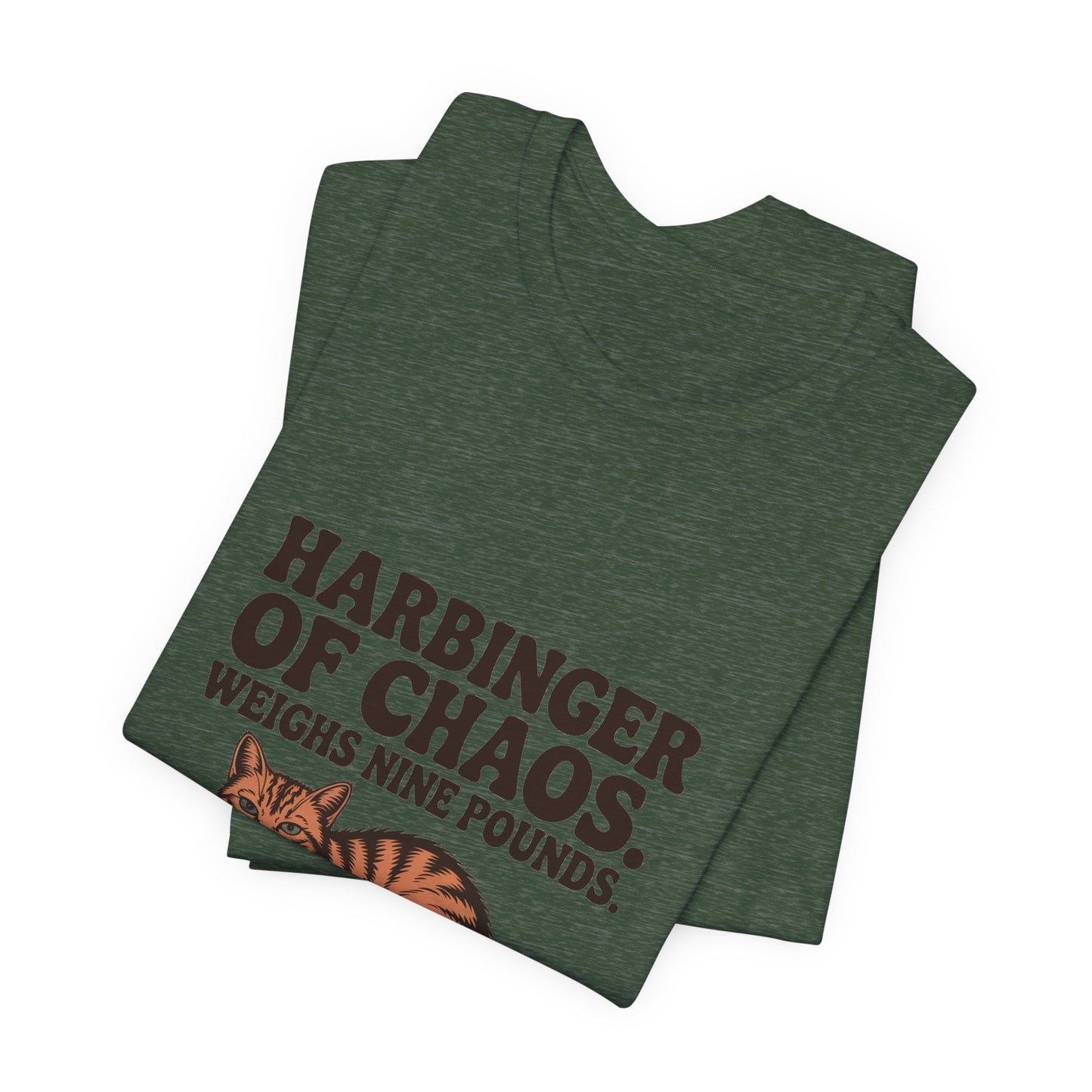 Orange Tabby — Harbinger of chaos. Weighs nine pounds