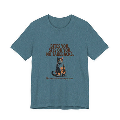 Tortoiseshell — Bites you. Sits on you. No takebacks