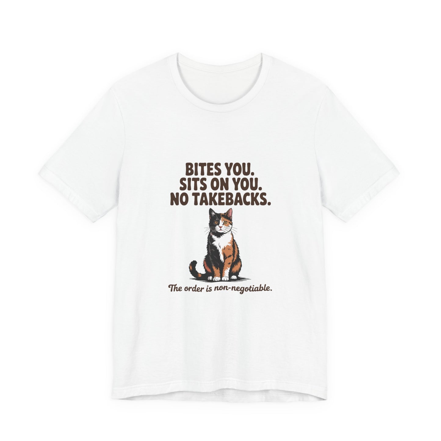 Tortoiseshell — Bites you. Sits on you. No takebacks