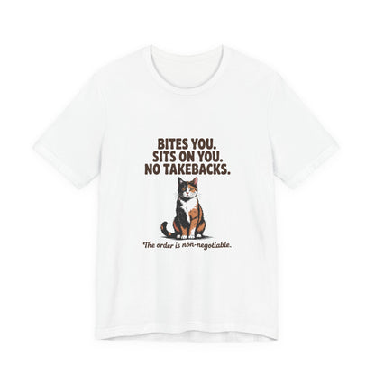 Tortoiseshell — Bites you. Sits on you. No takebacks
